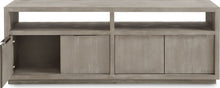 Ashley Media Console 74 inch in Mineral - View 5
