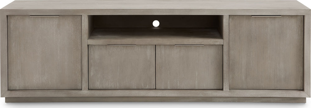 Ashley Media Console 84 inch in Mineral - View 4