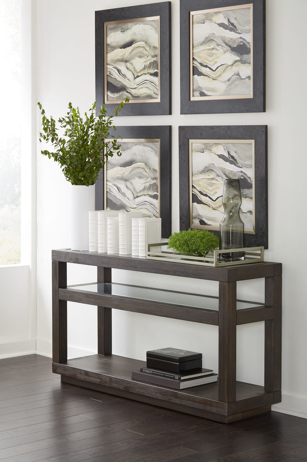 Ashley Ashley Console Table in Basalt Grey