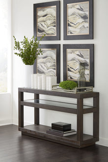 Ashley Ashley Console Table in Basalt Grey