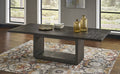 Ashi Rectangular Dining Table in Basalt Grey