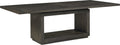 Ashi Rectangular Dining Table in Basalt Grey