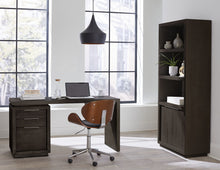 Ashley Single Pedestal Desk in Basalt Grey - View 2