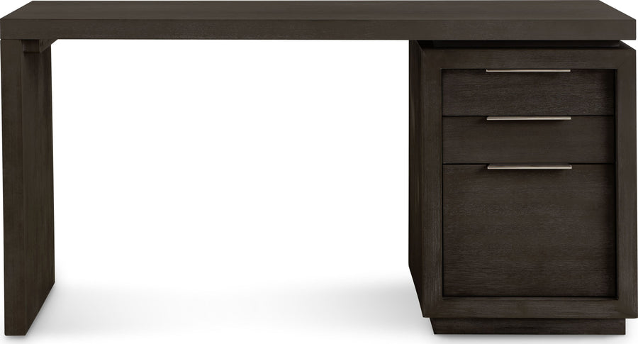 Ashley Single Pedestal Desk in Basalt Grey - View 5