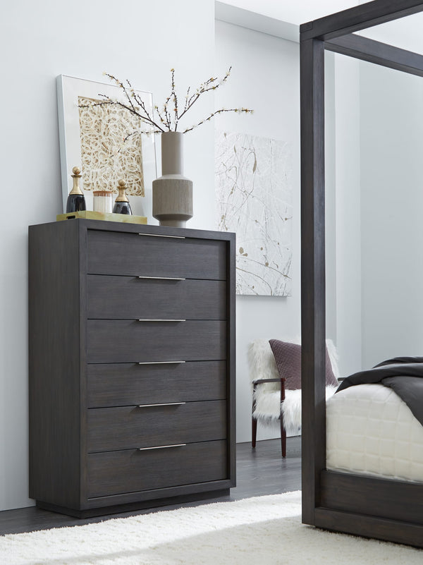Ashi Six Drawer Chest in Basalt Grey alternate view