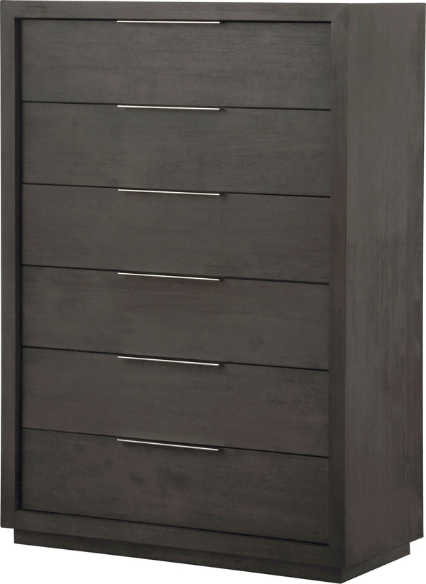 Ashi Six Drawer Chest in Basalt Grey