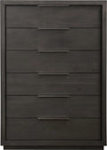 Ashi Six Drawer Chest in Basalt Grey