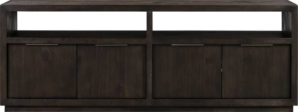 Ashley Solid Wood 74 inch Media Console in Basalt Grey - View 5