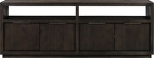 Ashley Solid Wood 74 inch Media Console in Basalt Grey - View 5