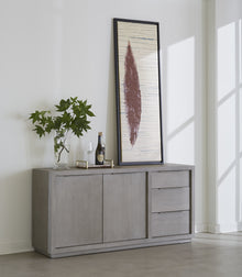 Ashley Three-Drawer Sideboard in Mineral