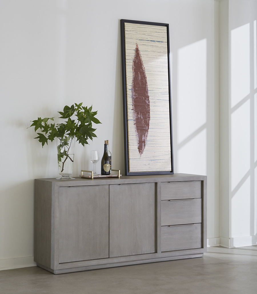 Ashley Three-Drawer Sideboard in Mineral