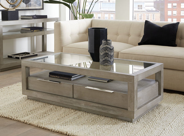 Ashi Two-Drawer Coffee Table in Mineral alternate view