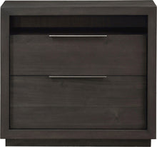 Ashley Two Drawer Nightstand in Basalt Grey - View 2