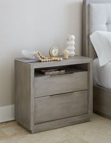 Ashley Two-Drawer Nightstand in Mineral