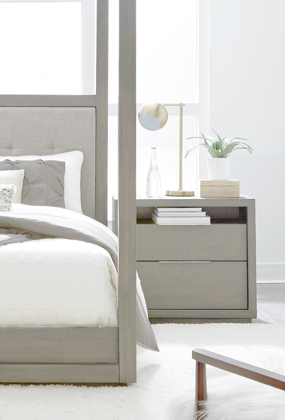 Ashley Two-Drawer Nightstand in Mineral - View 6