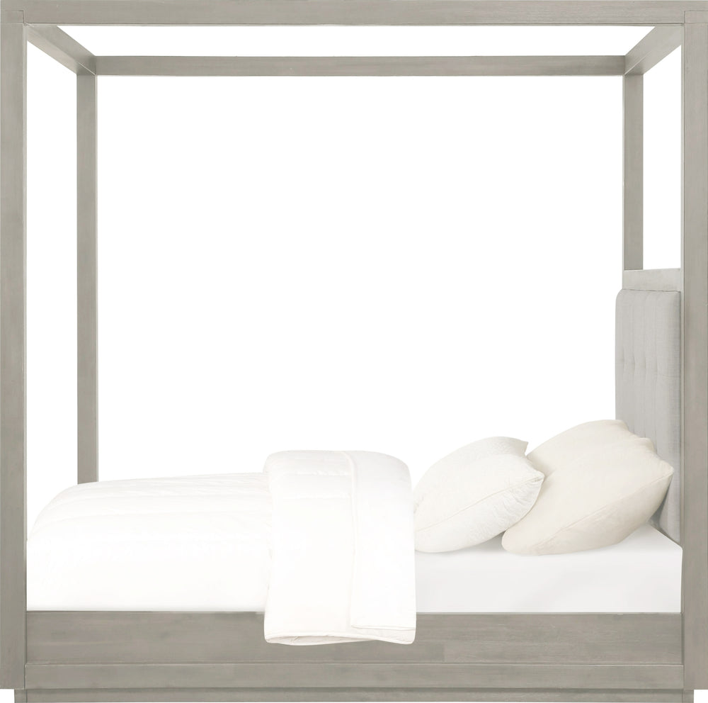 Ashley Upholstered Canopy Bed in Mineral - View 6