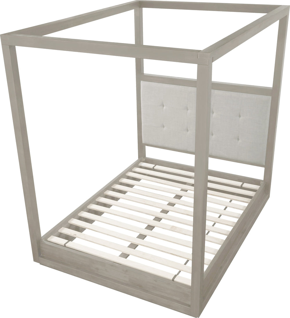 Ashley Upholstered Canopy Bed in Mineral - View 7