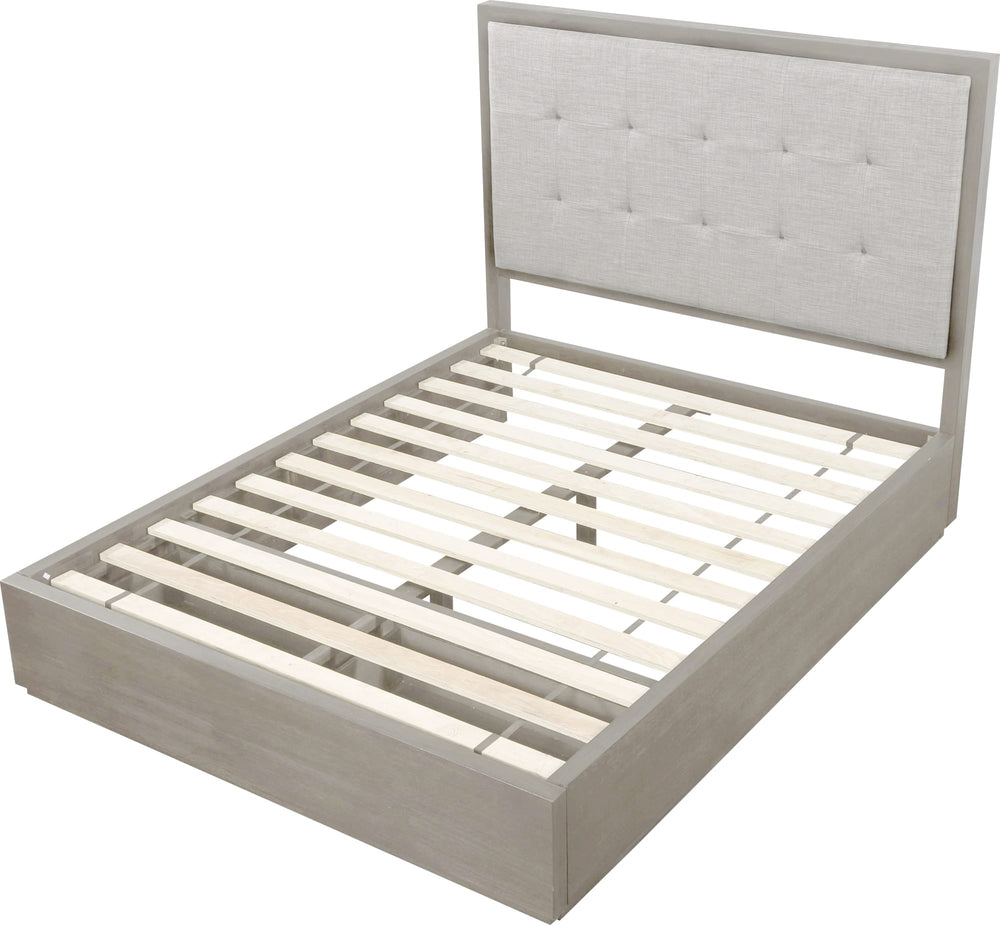 Ashley Upholstered Footboard Storage Bed in Mineral - View 8