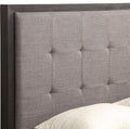 Ashi Upholstered Platform Bed in Dolphin