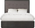Ashi Upholstered Platform Bed in Dolphin
