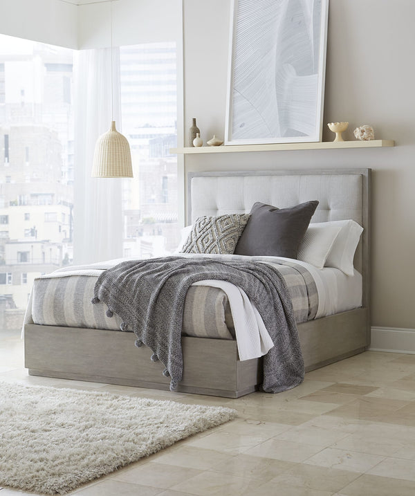Ashi Upholstered Platform Bed in Mineral alternate view