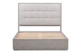 Ashi Upholstered Platform Bed in Mineral