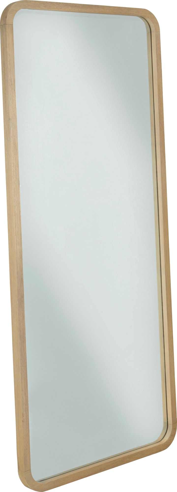 Pierson Beveled Glass Floor Mirror in Buff Cream - View 2