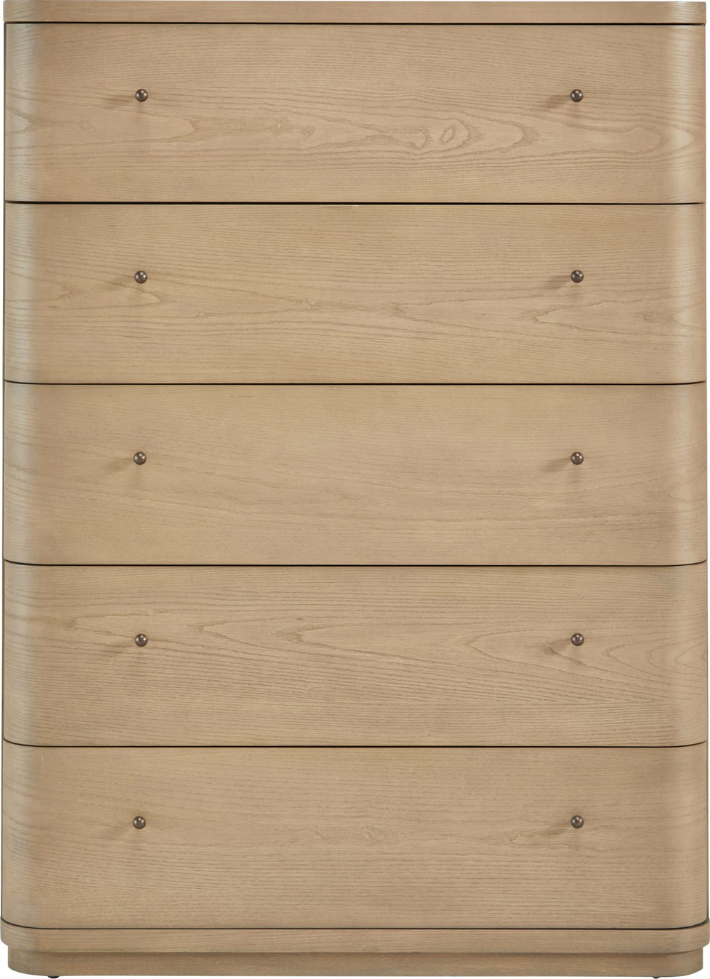 Pierson Five Drawer White Ash Chest in Buff Cream - View 3