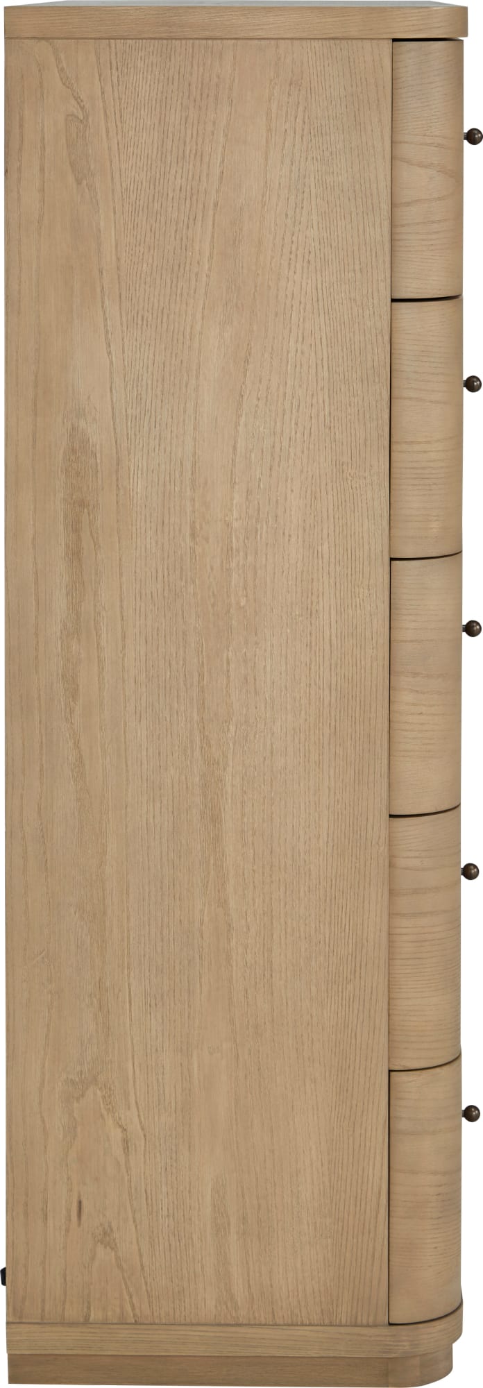 Pierson Five Drawer White Ash Chest in Buff Cream - View 4