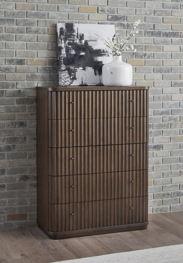 Pierson Fluted Chest - Chocolate Mousse alternate view