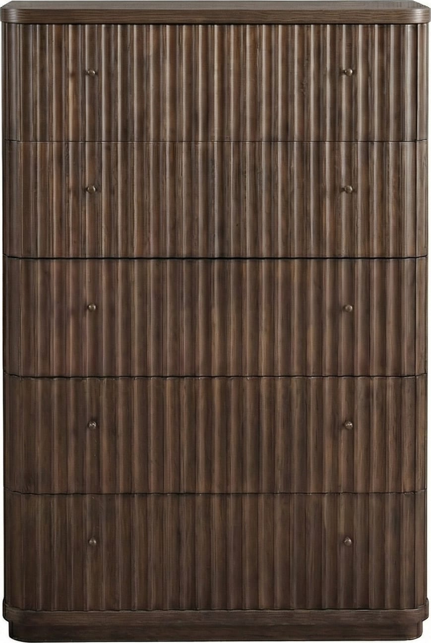 Pierson Fluted Chest - Chocolate Mousse - View 2