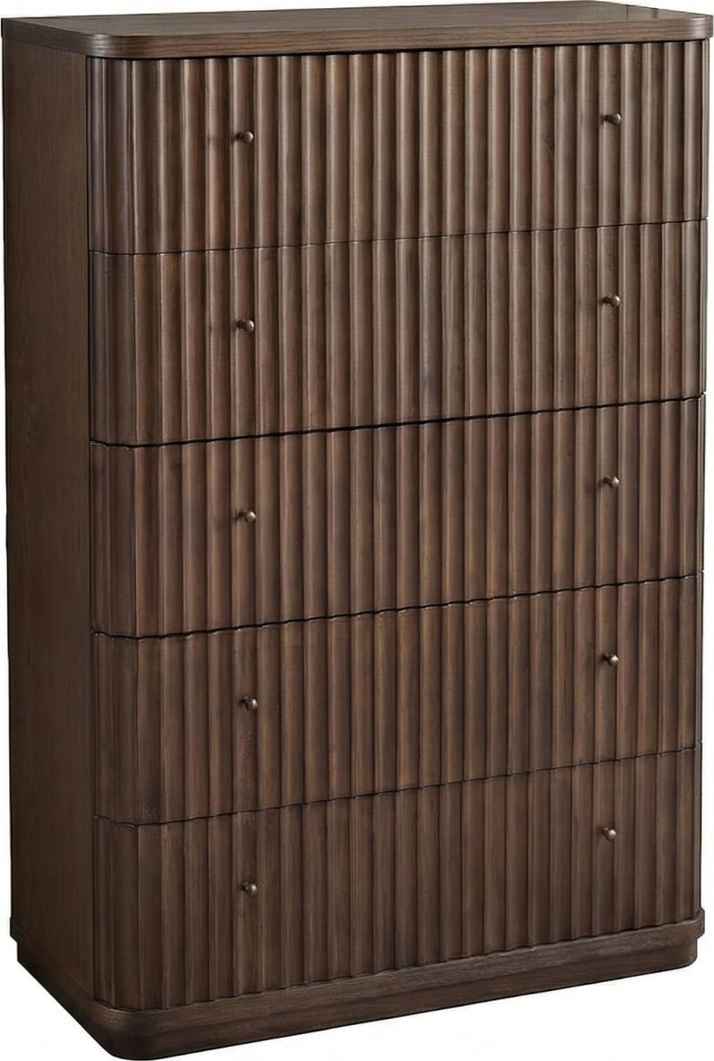 Pierson Fluted Chest - Chocolate Mousse - View 3