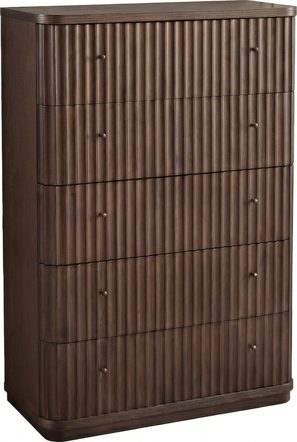 Pierson Fluted Chest - Chocolate Mousse - View 3