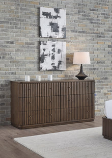 Pierson Fluted Dresser - Chocolate Mousse