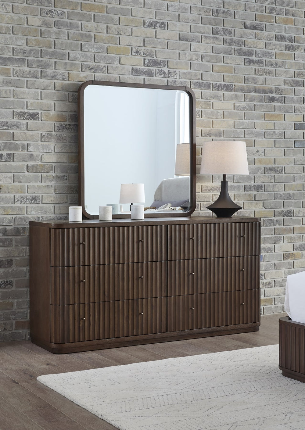 Pierson Fluted Dresser - Chocolate Mousse - View 2