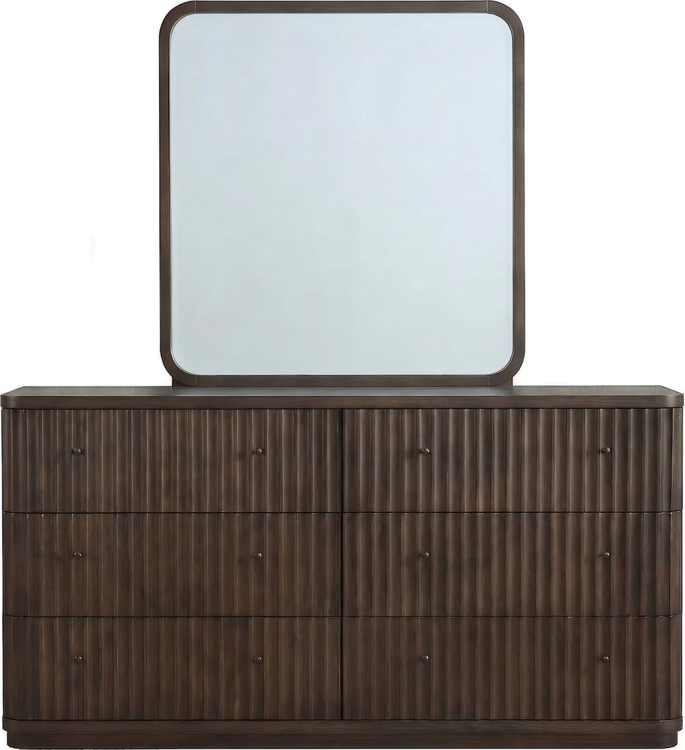 Pierson Fluted Dresser - Chocolate Mousse - View 7
