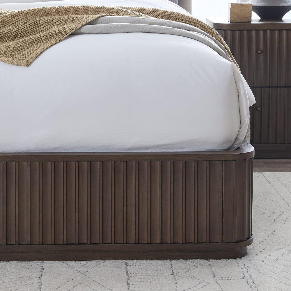 Pierson Fluted Full Bed - Chocolate Mousse - View 3