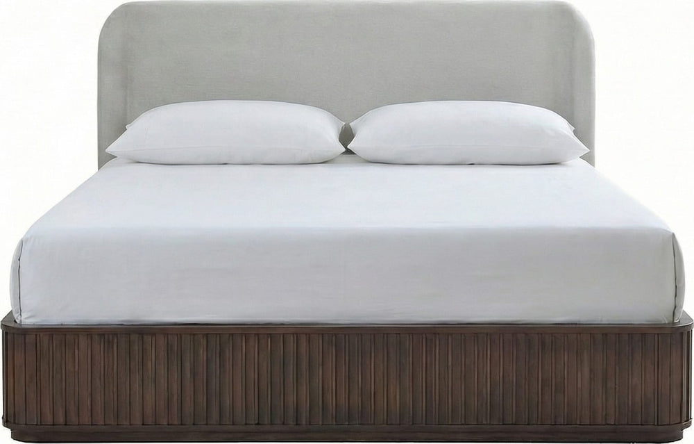 Pierson Fluted Full Bed - Chocolate Mousse - View 4