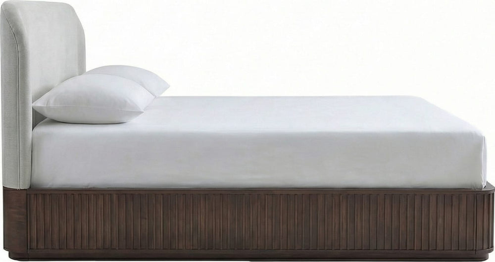 Pierson Fluted Full Bed - Chocolate Mousse - View 6