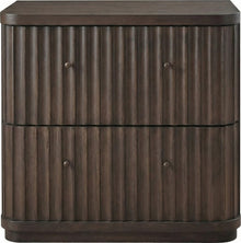 Pierson Fluted Nightstand - Chocolate Mousse - View 2