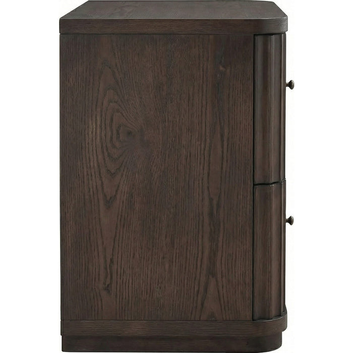 Pierson Nightstand - Chocolate Mousse, side view