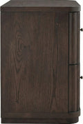 Pierson Fluted Nightstand - Chocolate Mousse
