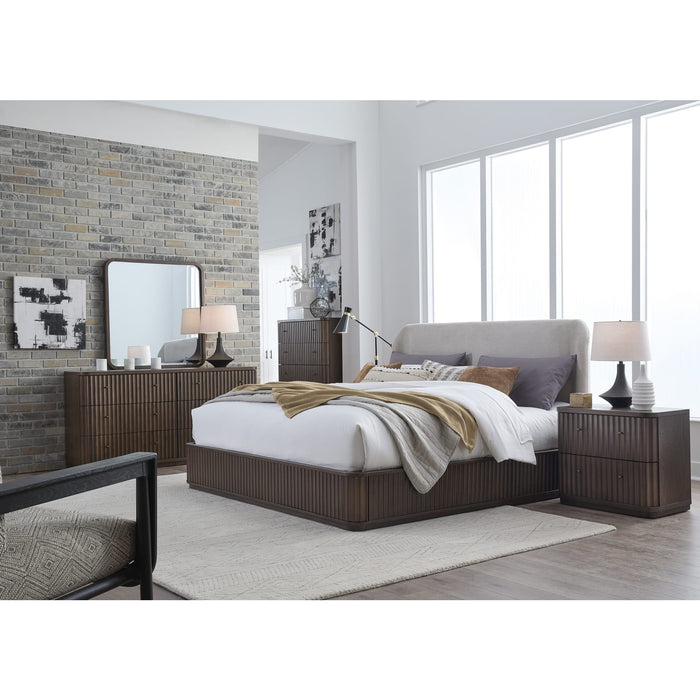 Pierson Nightstand - Chocolate Mousse, open drawer