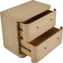Pierson Two Drawer White Ash Nightstand in Buff Cream - View 5