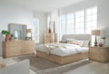 Pierson Two Drawer White Ash Nightstand in Buff Cream