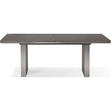 Lata Extension Dining Table in Thunder Grey 30Hx100Wx40D inches
