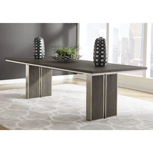 Lata Extension Dining Table in Thunder Grey 30Hx100Wx40D inches