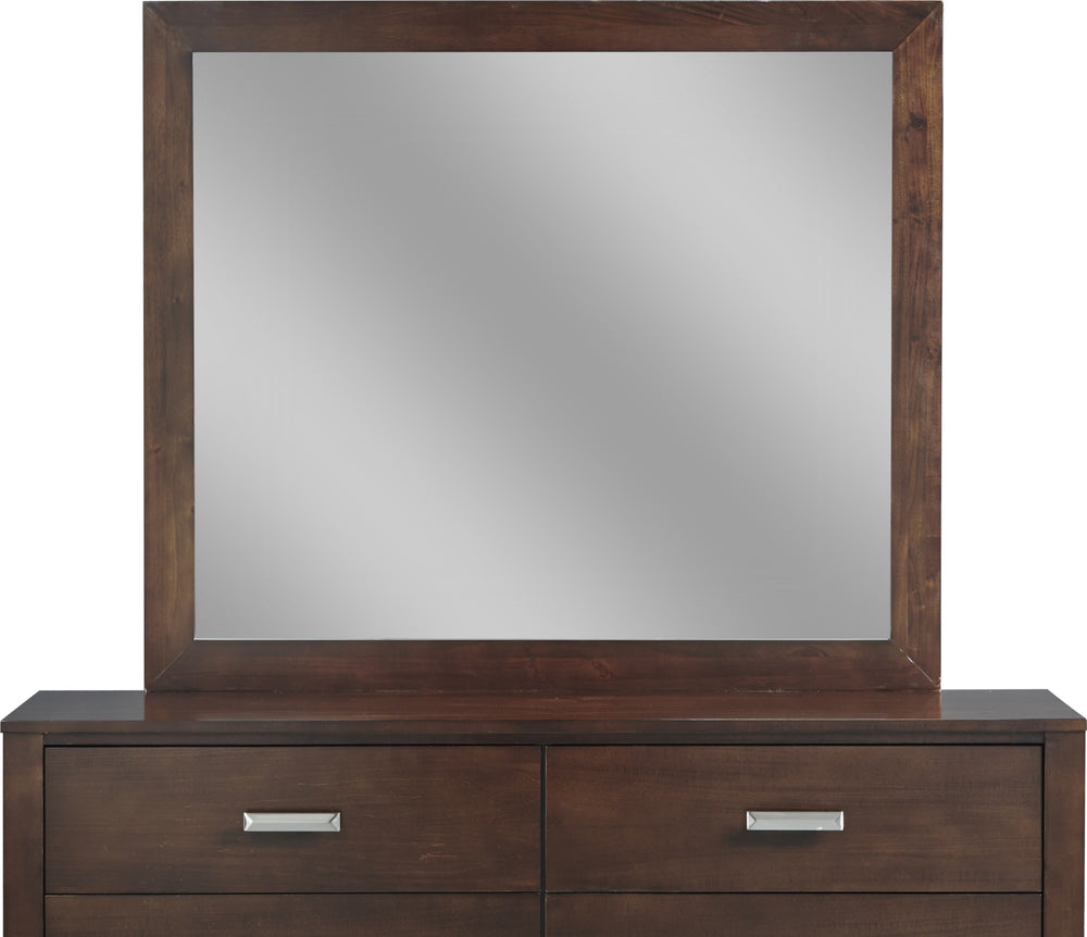 Riva Mirror in Chocolate Brown - View 3