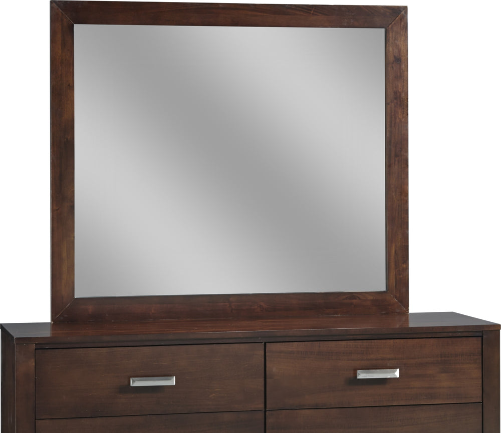 Riva Mirror in Chocolate Brown - View 4