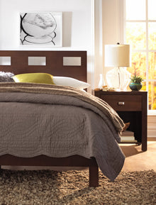 Riva Wood Bed in Chocolate Brown - View 3